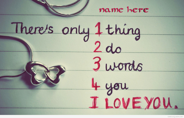 Photo of write you name on 4 lover images