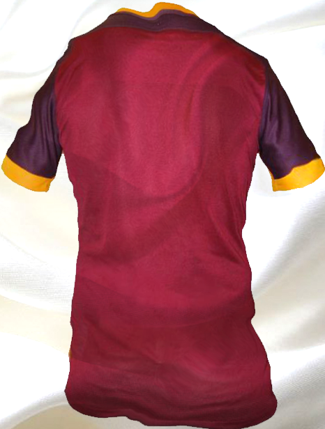 Photo of write your name and Your favorite number on gif AC Roma back shirt
