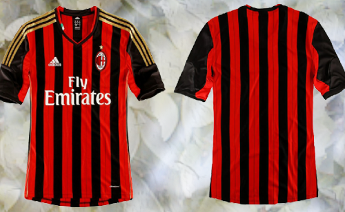 Photo of write your name and Your favorite number on ac Milan shirt gif photo