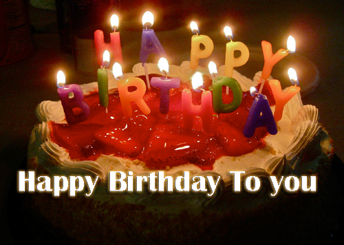 Photo of write your name on happy birthday to you cake