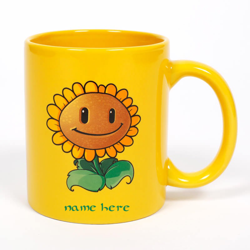 Photo of write your name on sunflower mug