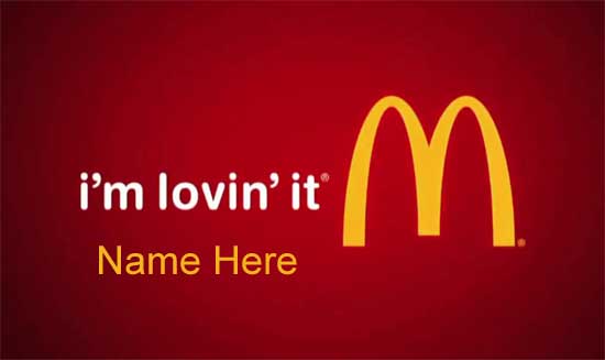 Photo of write your name on your mcdonalds favorite fast food photo