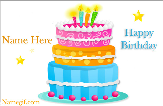 Photo of Happy Birthday Cake With Name write name birthday cake card