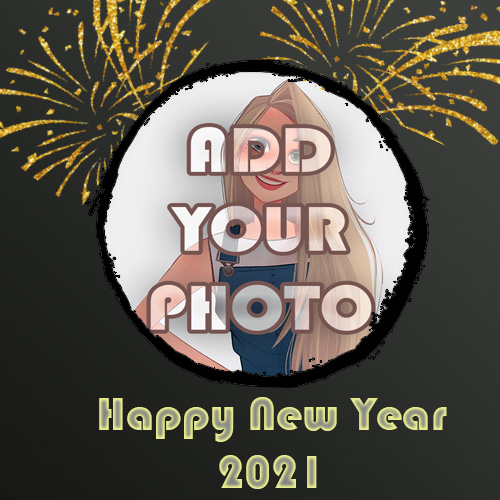 Happy New Year 2021 Fireworks Photo Frame - Happy New Year 2021 Fireworks Photo Frame