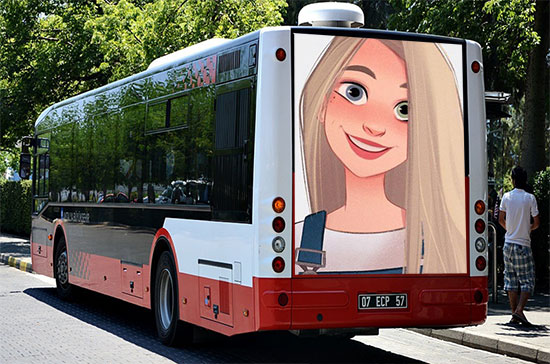 bus advertisement misc photo frame - bus advertisement misc photo frame