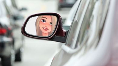 Photo of car mirror misc photo frame