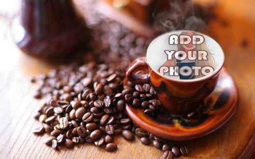 morning coffee mug photo frame - morning coffee mug photo frame