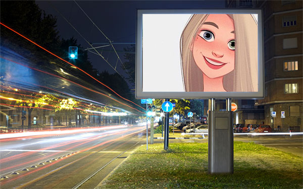 night street advertisement misc photo frame - night street advertisement misc photo frame