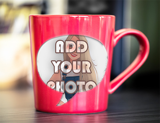 red lovely mug photo frame - red lovely mug photo frame