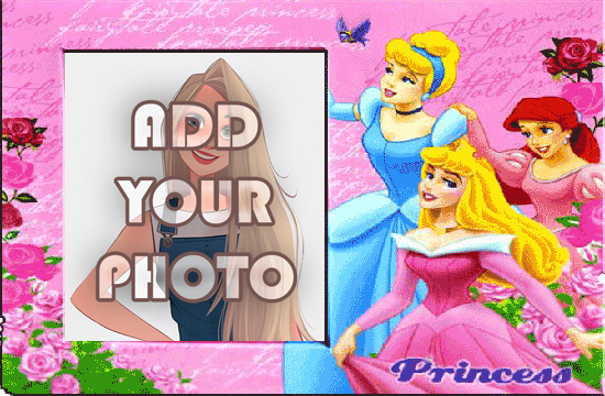the three princess kids cartoon photo frame - the three princess kids cartoon photo frame