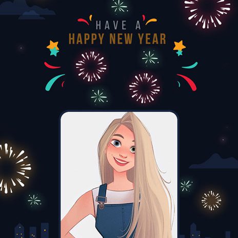 happy new year photo frame online square - Frames for photo. lovely photo frame online