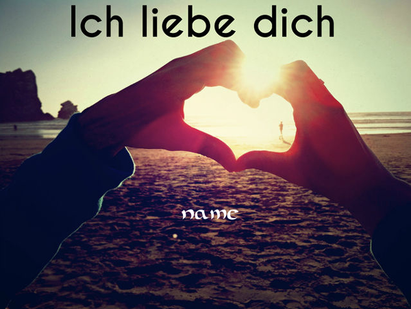 Photo of write your name on ich liebe dich image