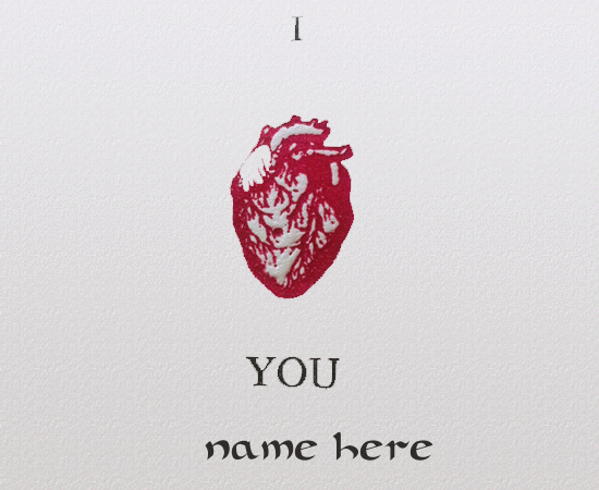 Photo of write your in i love you gif heartbeat image