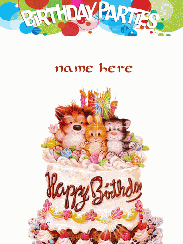 45e7374d63740d1d38fefd7033a593 - write your name on lovely birthday cake with candels