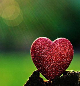 glitter hearts