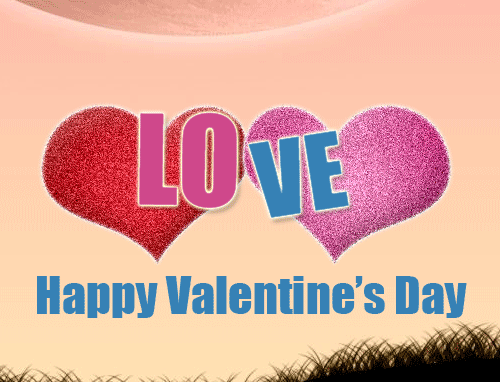 Photo of write on gif your names letters on happy valentine day