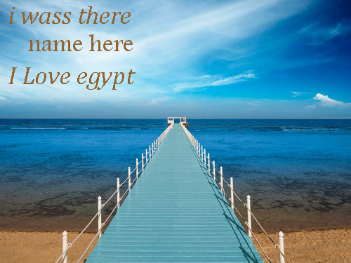 Photo of write your name on i love you egypt