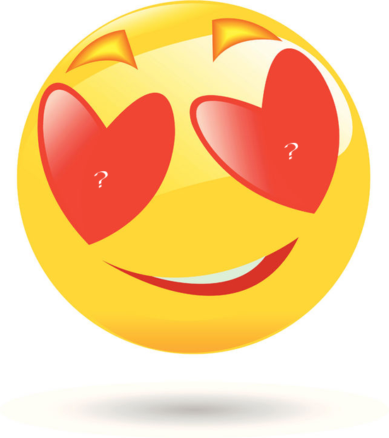 Heart Eyes Emoji h724 - Write any name on happy Ugadi