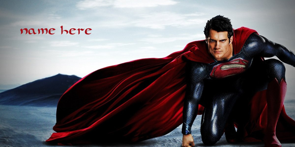 Henry Cavill Superman - write your lover name on gold beat heart