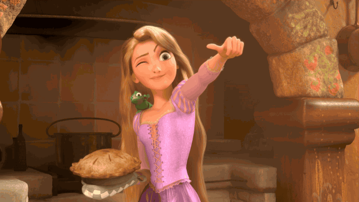 Tangled Good luck animated gif - i want you quotes for him photo