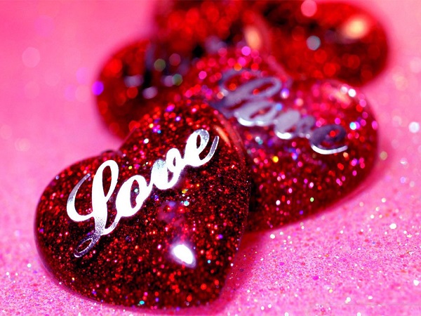 Photo of Write your name on Glitter love heart