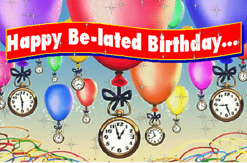 happy belated birthday animated gif - Happy belated birthday animated gif