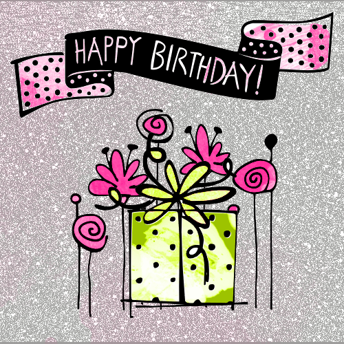 happy birthday wishes - write your name on animated romantic birthday cake