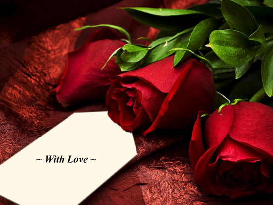 Photo of write your love name on with my love red flowers