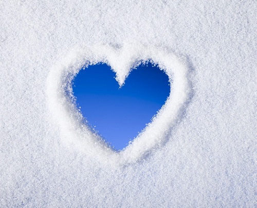 write yor name on snow - love in frame romantic frame