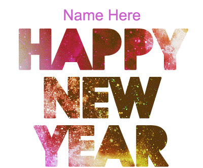 Photo of write name on gif happy new year gif holiday card