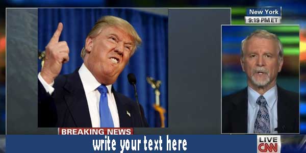 Photo of write on donald trump breaking tv news image