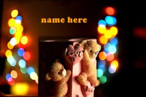 Photo of write on bear of love gif images