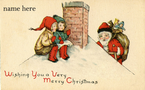 SantaChimneyVintage Graphic - i need you quotes for him photo
