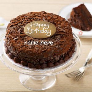 Photo of write your name on beautiful happy birthday cake gif
