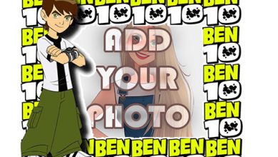 Photo of ben 10 start play kids cartoon photo frame