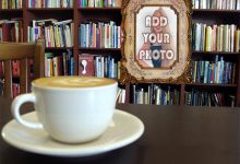 coffee at library mug photo frame 1 220x150 - instant images misc photo frame