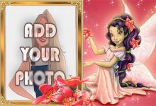 flowers of nice fairy kids cartoon photo frame 1 220x150 - Add name on happy father day wishes