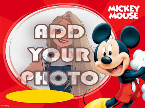 fun mickey mouse kids cartoon photo frame - Frames for photo. lovely photo frame online