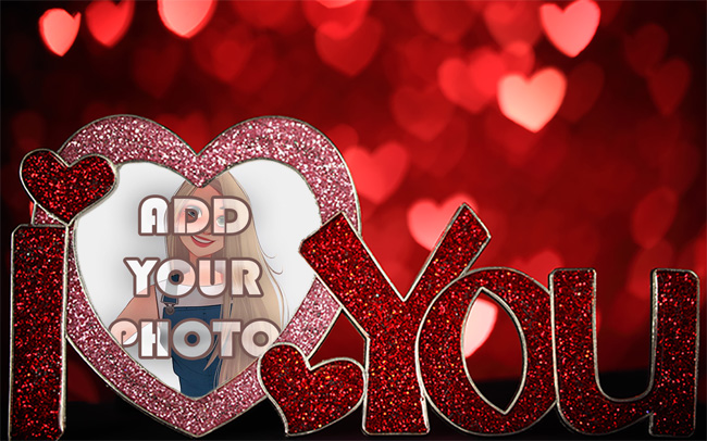 i love you with romantic light Romantic photo frame - i love you with romantic light Romantic photo frame