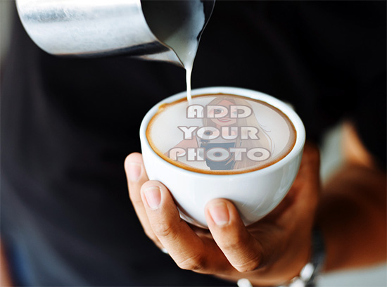 latte coffee mug photo frame - latte coffee mug photo frame