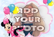 minnie mouse kids cartoon photo frame 220x150 - Write any name on happy Tamil New Year