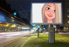 night street advertisement misc photo frame 220x150 - I Miss You animated gif