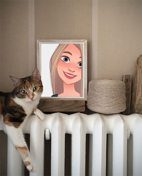 selfie with cat misc photo frame - selfie with cat misc photo frame