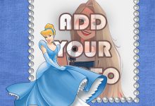 snow white in blue dress kids cartoon photo frame 220x150 - Write name on love you