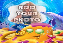 the cute octopus kids cartoon photo frame 220x150 - magic crystal misc photo frame