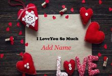 Add Name on i love you so much photo 220x150 - good night sweetie photo