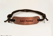 Personalized copper bracelet with name for profile photos 220x150 - write your name and Your favorite number on gif egypt shirt