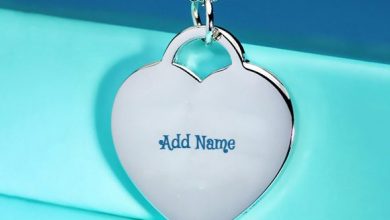 Photo of Silver Love pendant in the shape of a heart with a name