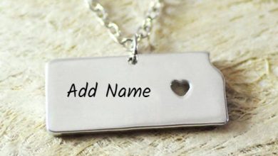 Photo of add name on beautiful heart alloy necklace
