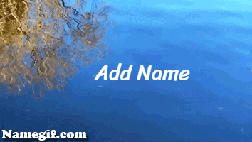 Photo of add name on water video gif